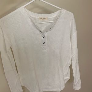 LA HEARTS waffle knit long sleeved top